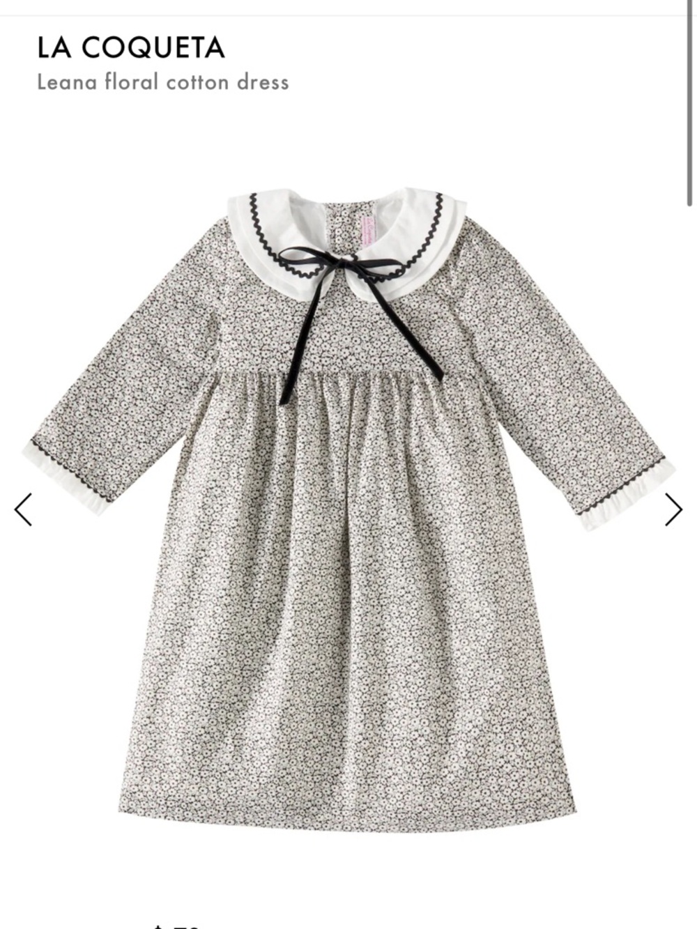 La Coqueta Leana Floral Cotton Dress